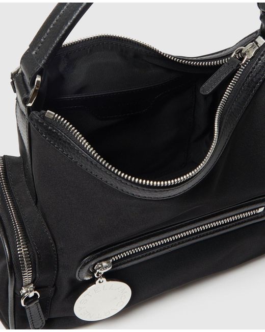 Stella McCartney Black Pocket Detailed Shoulder Bag