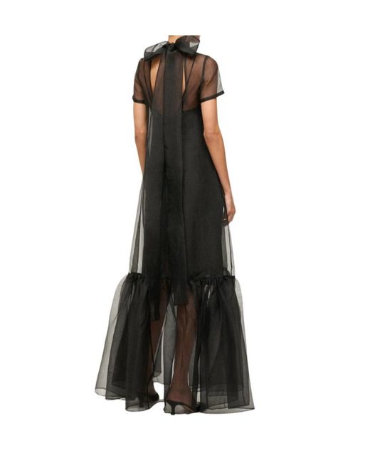 Staud Black Turtleneck Dress
