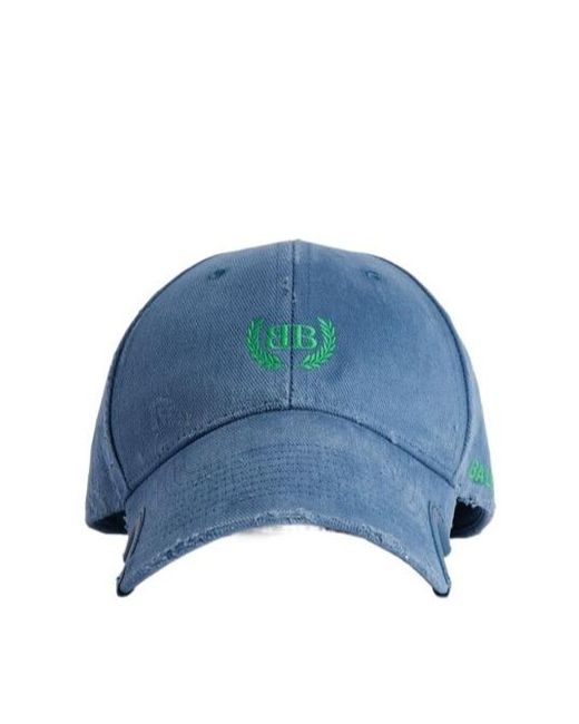 ＜balenciaga＞Laurel Classic キャップ Balenciaga Laurel Classic Cap in Blue | Lyst
