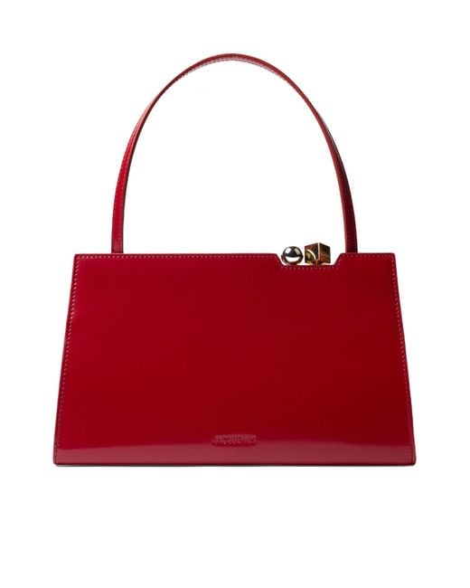 Jacquemus Red Le Salon Frame Shoulder Bag