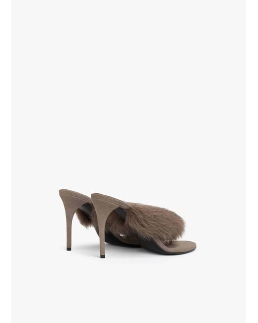 Alaïa Brown Alaïa Heeled Thong Mules