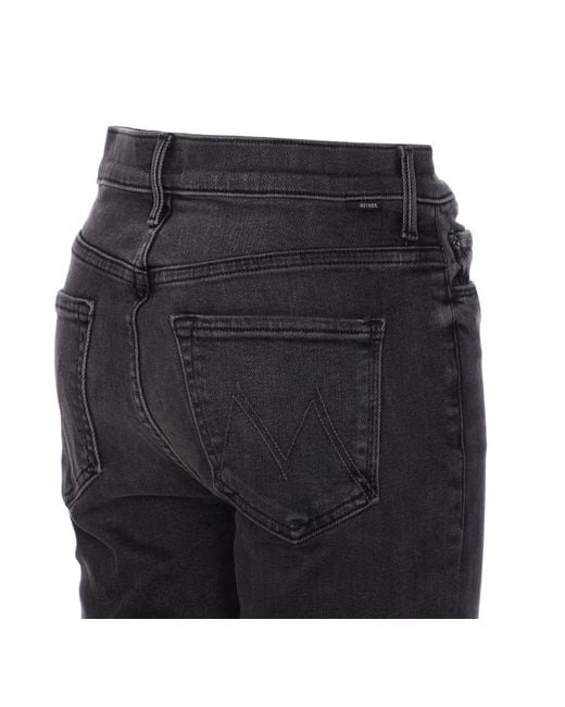 Mother Blue Mid Rise Flare Jeans