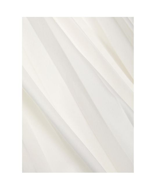 Jonathan Simkhai White Belted Cotton-Blend Poplin Maxi Dress