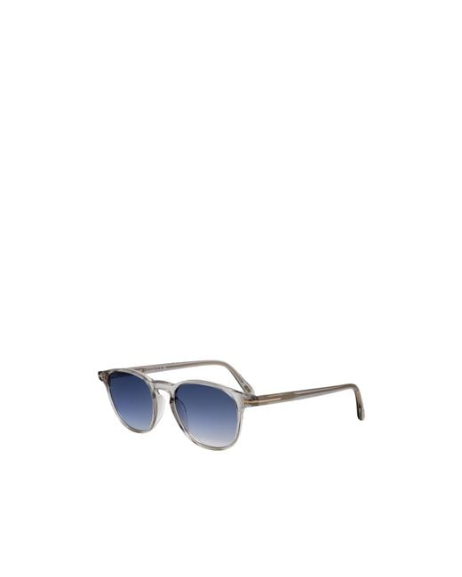 Tom Ford Blue Eyewear Holt Round Frame Sunglasses