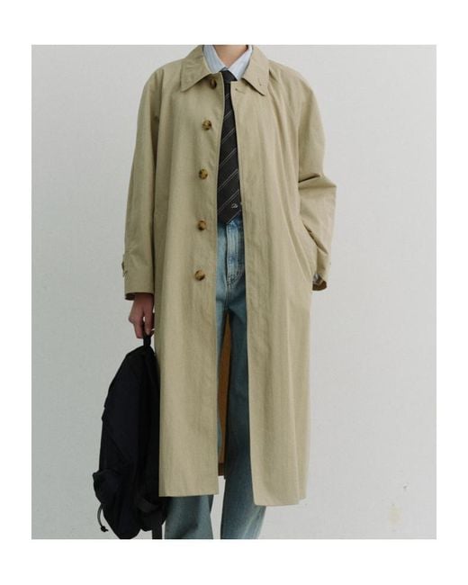 DUNST Gray Button Coat for men