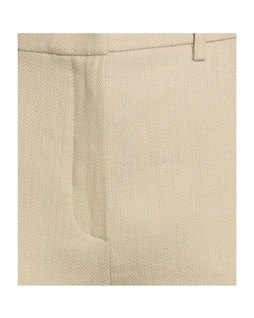 Weekend by Maxmara Natural Solid Color Versatile Minimalist Flared Casual Trousers