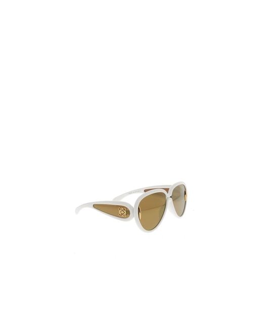 Loewe Metallic Pilot Frame Sunglasses for men