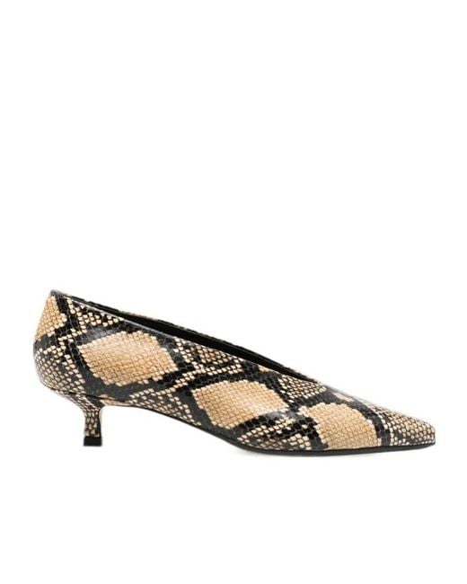 Aeyde Brown Pointed-Toe High Heels