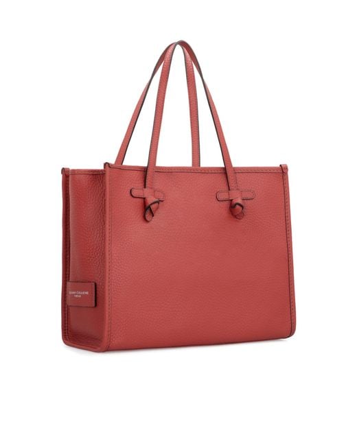 Gianni Chiarini Red Medium Marcella Tote Bag