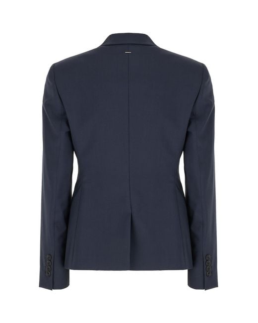 Boss Blue Single-Breasted Jacket