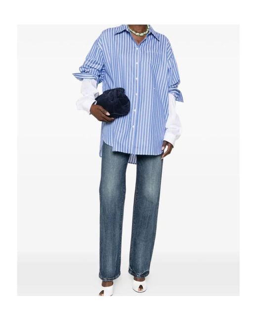 N°21 Blue Striped Pocket Shirt