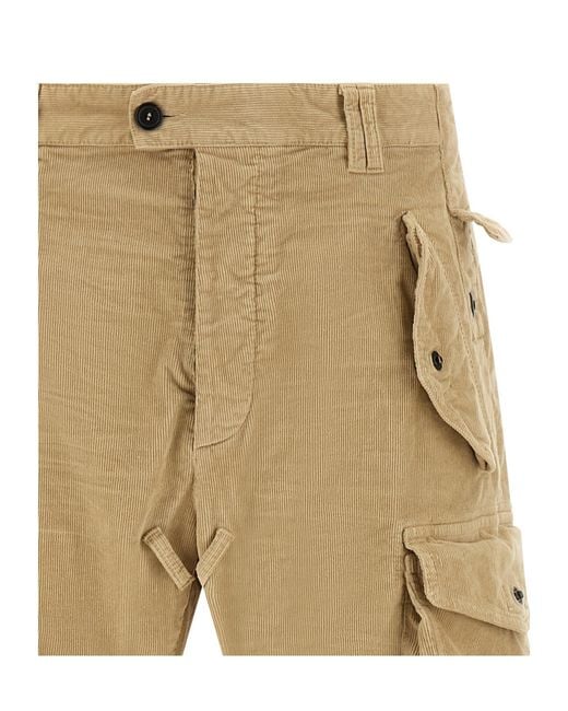 DSquared² Natural Casual Trousers With Belt Loops for men