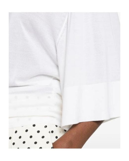Jacquemus White Mananco Short-Sleeved Jumper