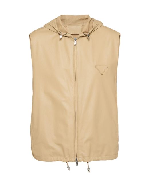 Prada Natural Leather Vest for men