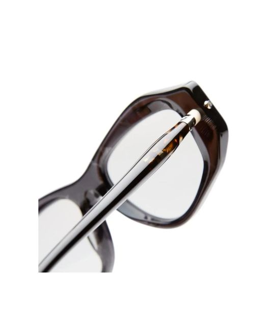 Kuboraum Black P15 Rectangle-Frame Sunglasses for men