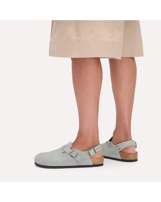 Birkenstock Gray Tokio Pure Closed-Toe Sandals
