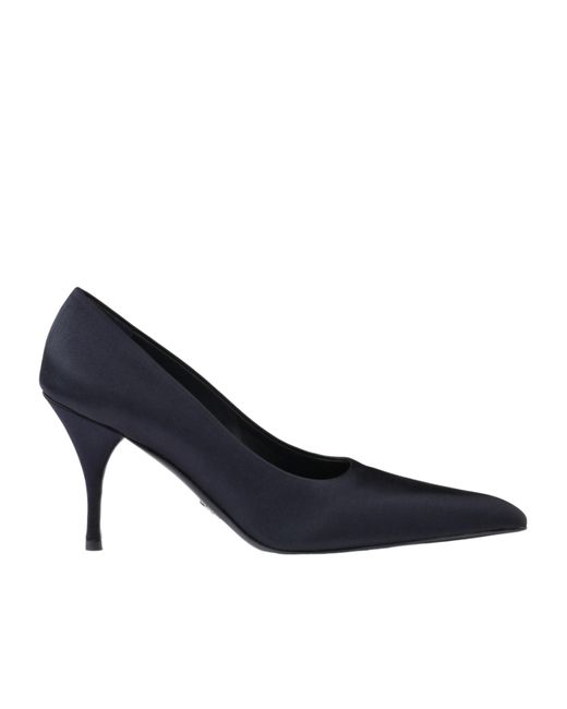 Prada Blue Pointed Toe Slip-On Pumps