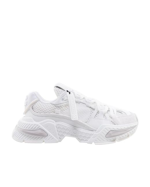 Dolce & Gabbana White Airmaster Logo-Embossed Sneakers for men
