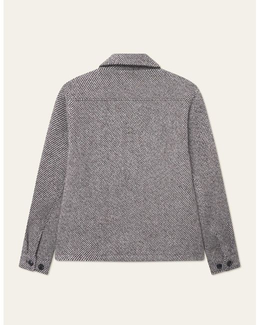 Les Deux Gray Zip-Front Jacket for men