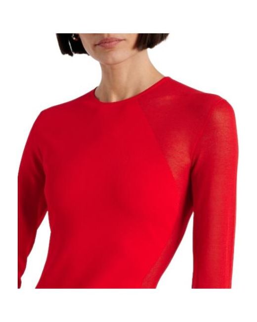 Stella McCartney Red Miracle Panelled Maxi Dress
