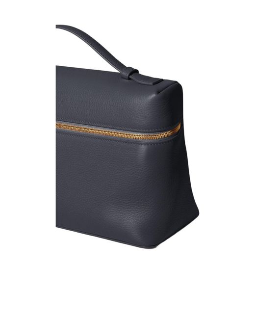 Loro Piana Blue Zippered Handbag