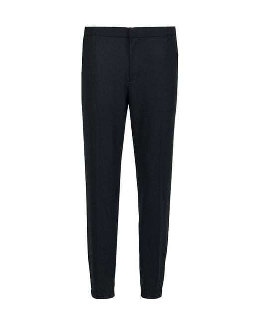 Emporio Armani Blue Logo Details Casual Pants for men
