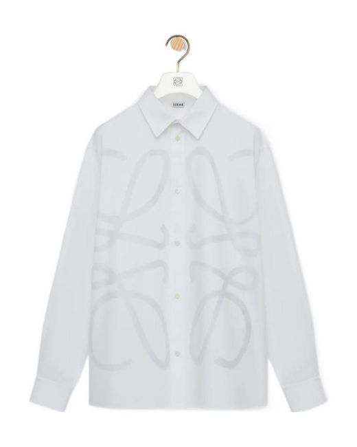 Loewe White Anagram Shirt for men