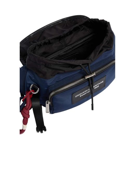 DSquared² Blue Heritage Belt Bag for men