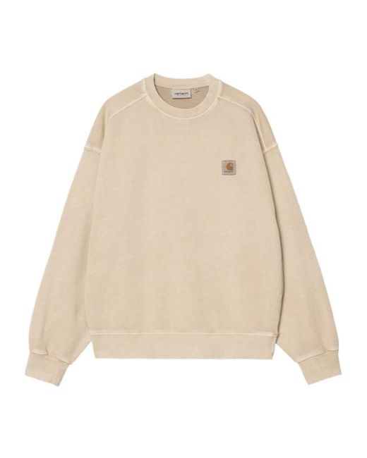 Carhartt Natural Nelson Logo Patch Crewneck Sweatshirt for men