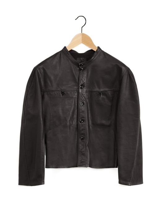 Lemaire Black Curved Sleeve Jacket