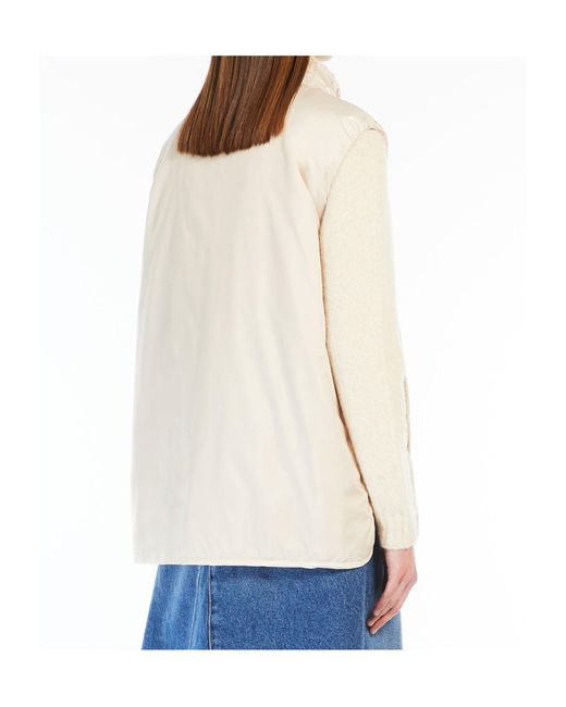 Weekend by Maxmara White Yoro Zip-Up Drawstring Gilet