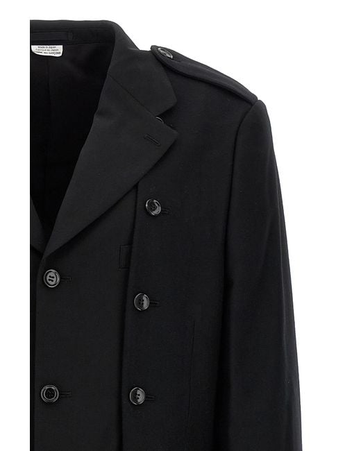 Comme des Garçons Black Comme Des Garçons Homme Plus Double Layer Gabardine Jacket for men