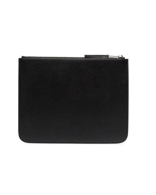 Neil Barrett Black Lightning Pattern Clutch for men