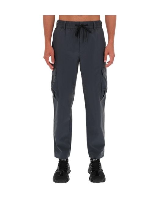 Versace Jeans Blue Couture Technical Cargo Pants for men
