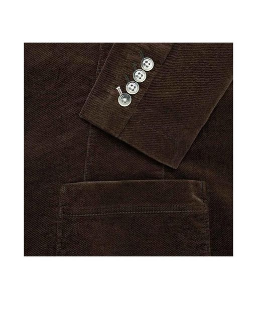 Boss Brown Single-Breasted Suit Jacket for men