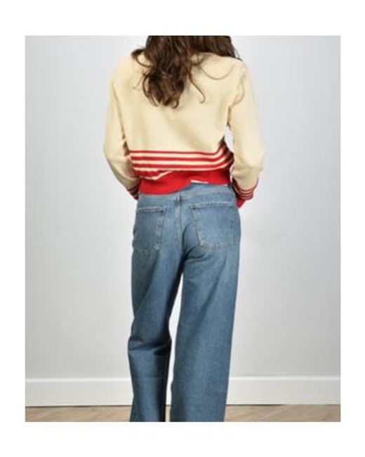 Golden Goose Deluxe Brand Red Journey Striped Cardigan
