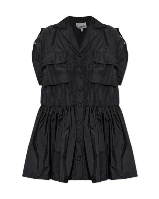 Ganni Black Dress