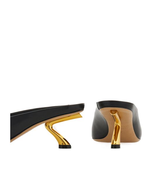 Ferragamo Black Ferragamo S-Shaped Heeled Mules