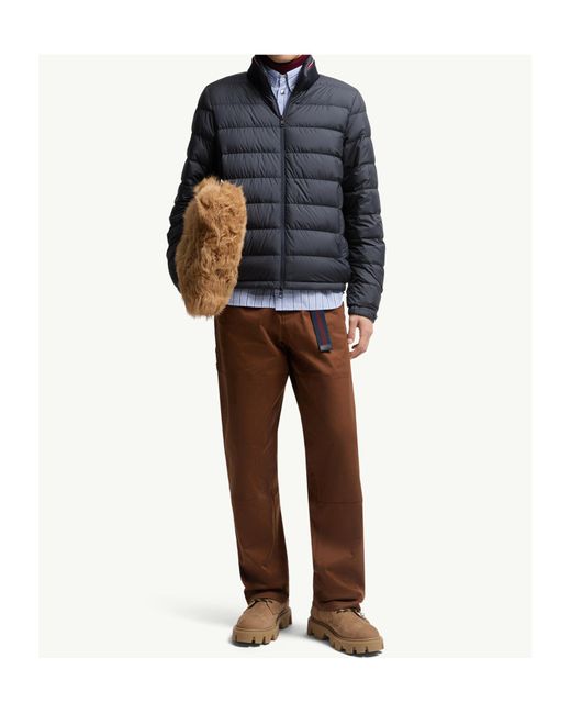 Moncler Blue Brendann Zip-Up Padded Jacket for men