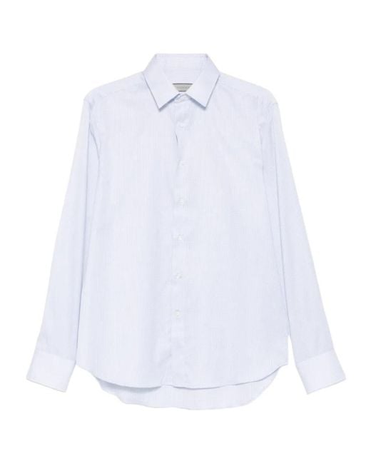 Canali White Long Sleeve Shirt for men