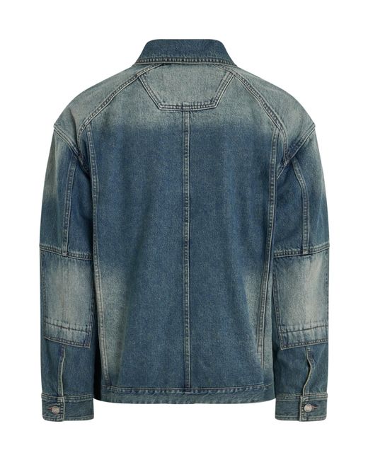 Juun.J Blue Long-Sleeved Denim Jacket for men