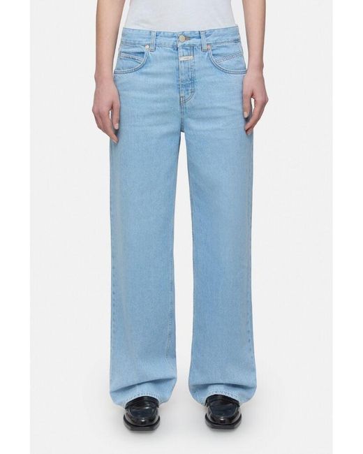 Closed Blue Wide-Leg Denim Jeans