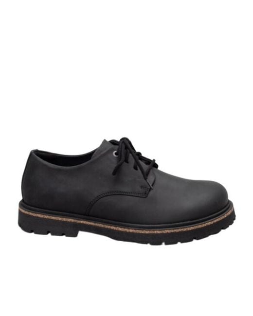 Birkenstock Black Highwood Derby Lace-Up Shoes for men