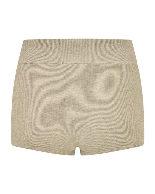 Fear Of God Natural Ribbed Knit Flat-Leg Shorts