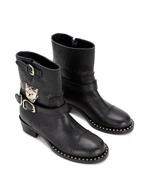 Philipp Plein Black Logo Booties
