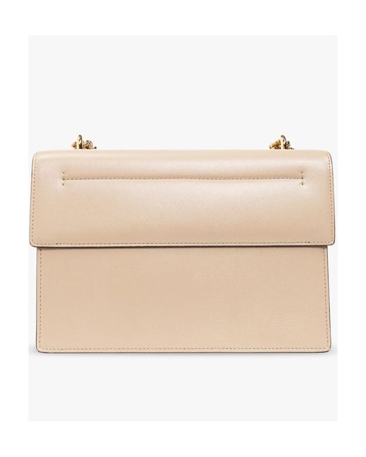Ferragamo Natural Bow Button Single Shoulder Bag