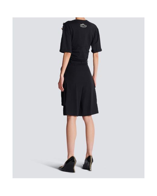 Balmain Black Bermuda Shorts