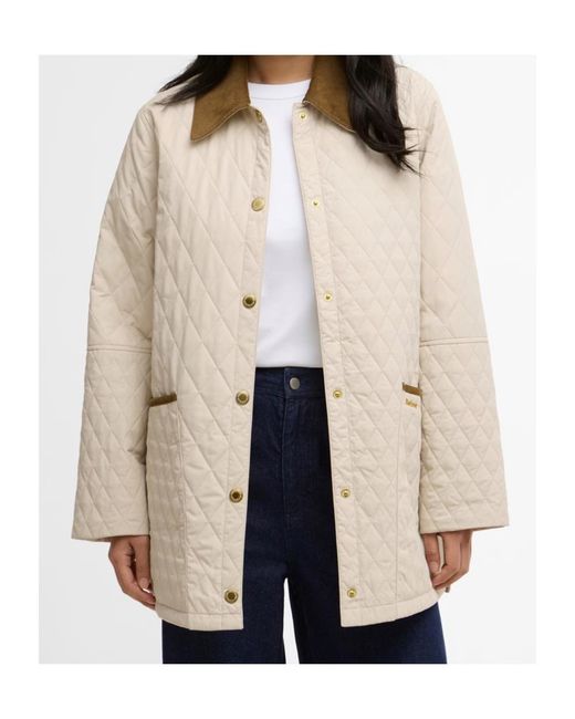 Barbour Natural Logo Quilted Jacket