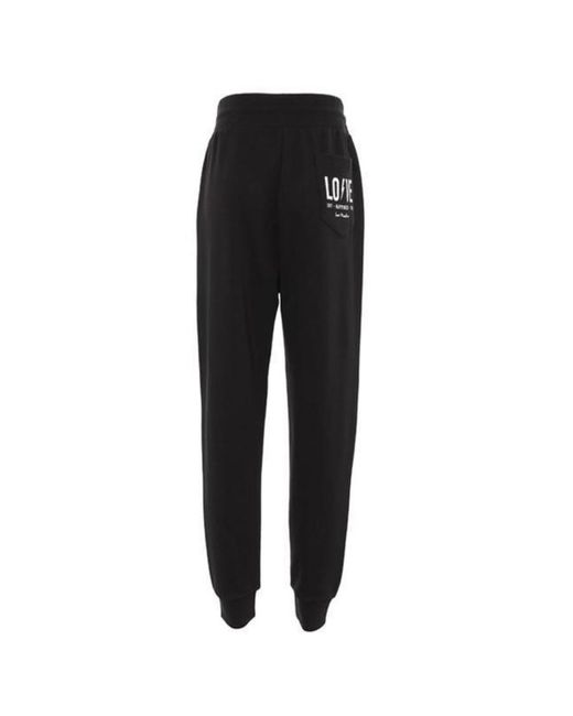 Moschino Black Printed Casual Pants