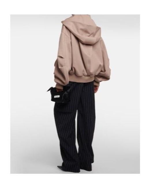 The Attico Natural Bomber Wool Gabardine Jacket